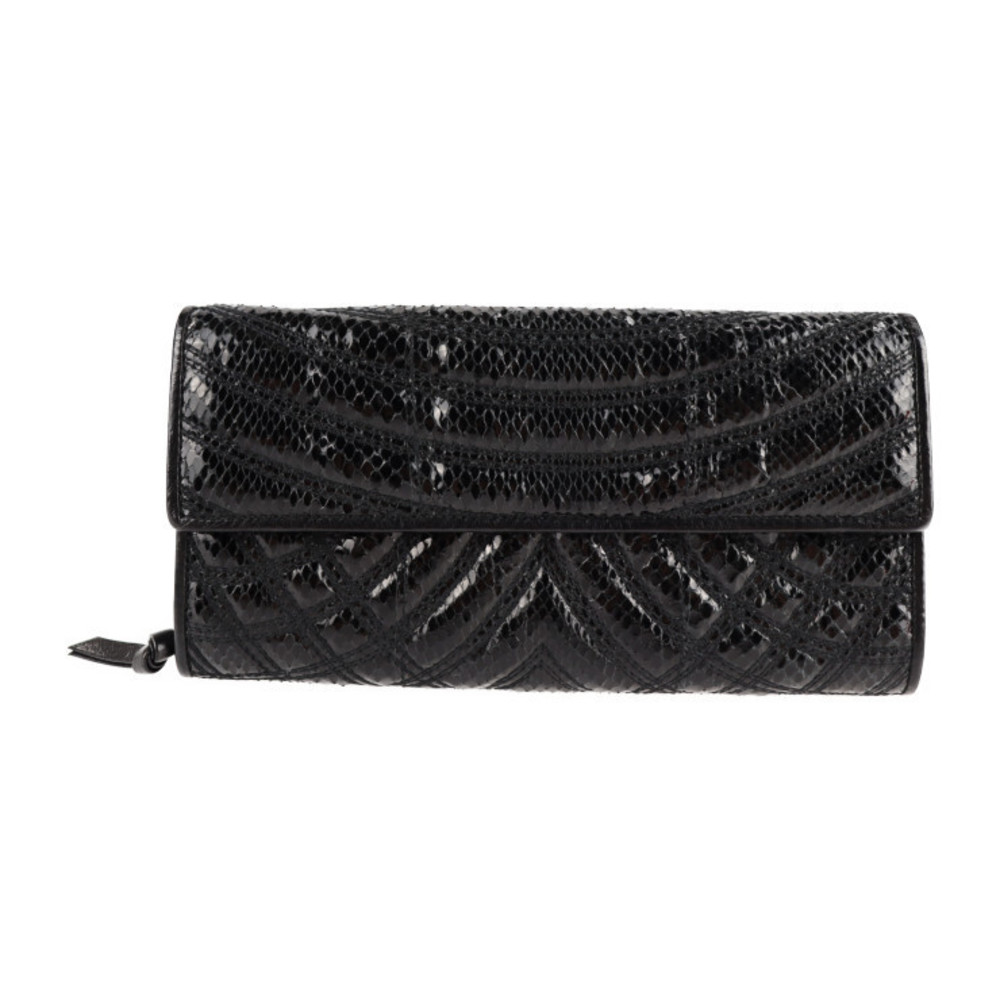 Bottega Veneta Long Python Wallet Black - image 1